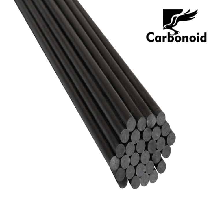 Carbon Fiber Rod Black 1M Length Round Rods Carbonoid